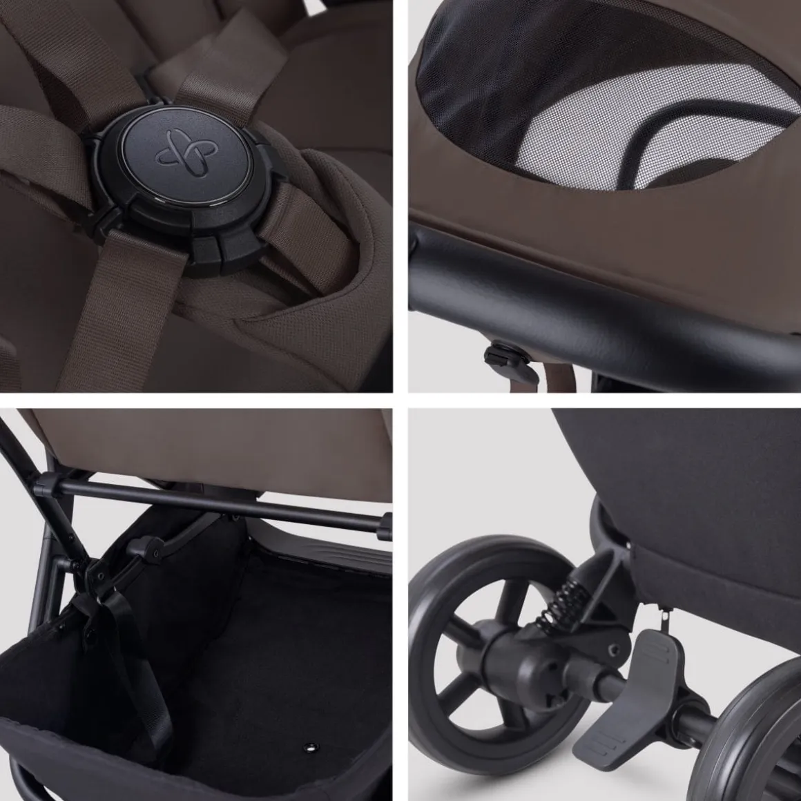 Silver Cross Nia Compact Travel Stroller - Chocolate