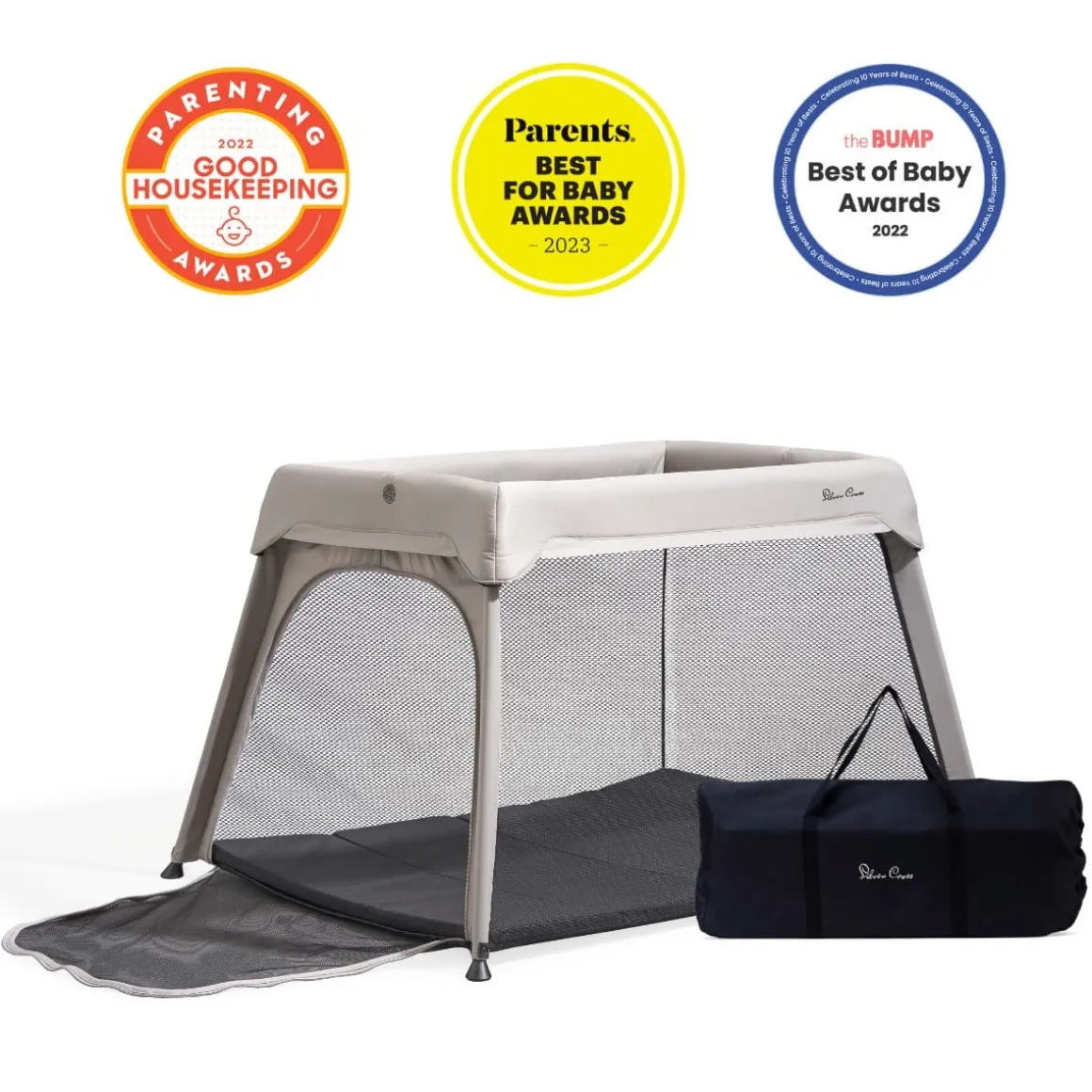 Silver Cross Sleep & Go Travel Crib - Stone