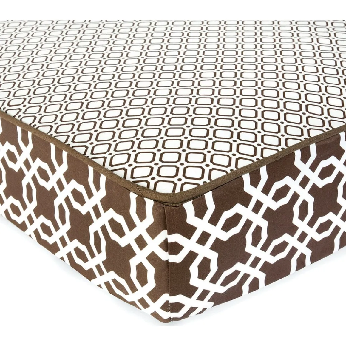 Skip Hop Complete Sheet 4 Crib Piece Set - Chocolate Lattice