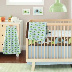 Skip Hop Complete Sheet 4 Piece Crib Set - Elephant Parade