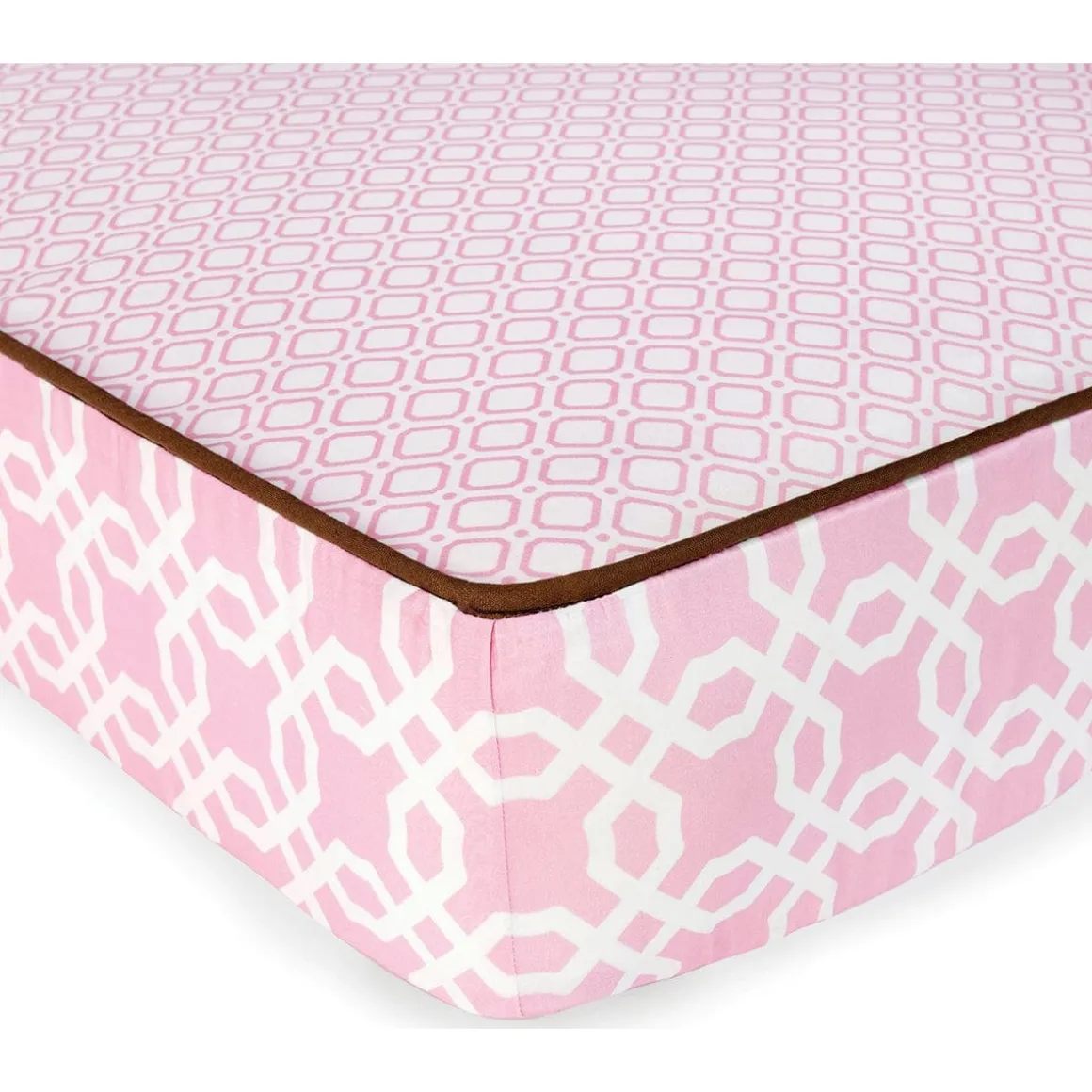 Skip Hop Complete Sheet 4 Piece Crib Set - Pink Lattice