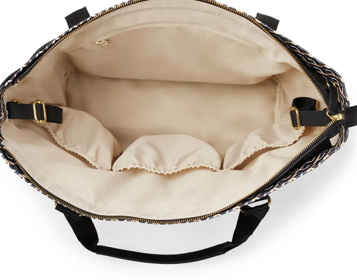Skip Hop Deco Saffiano Tote Diaper Bag - Black