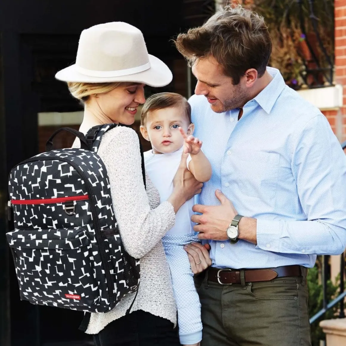 Skip Hop Duo Backpack Diaper Bag - Cubes