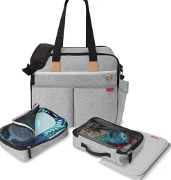 Skip Hop Duo Weekender Diaper Bag - Grey Melange