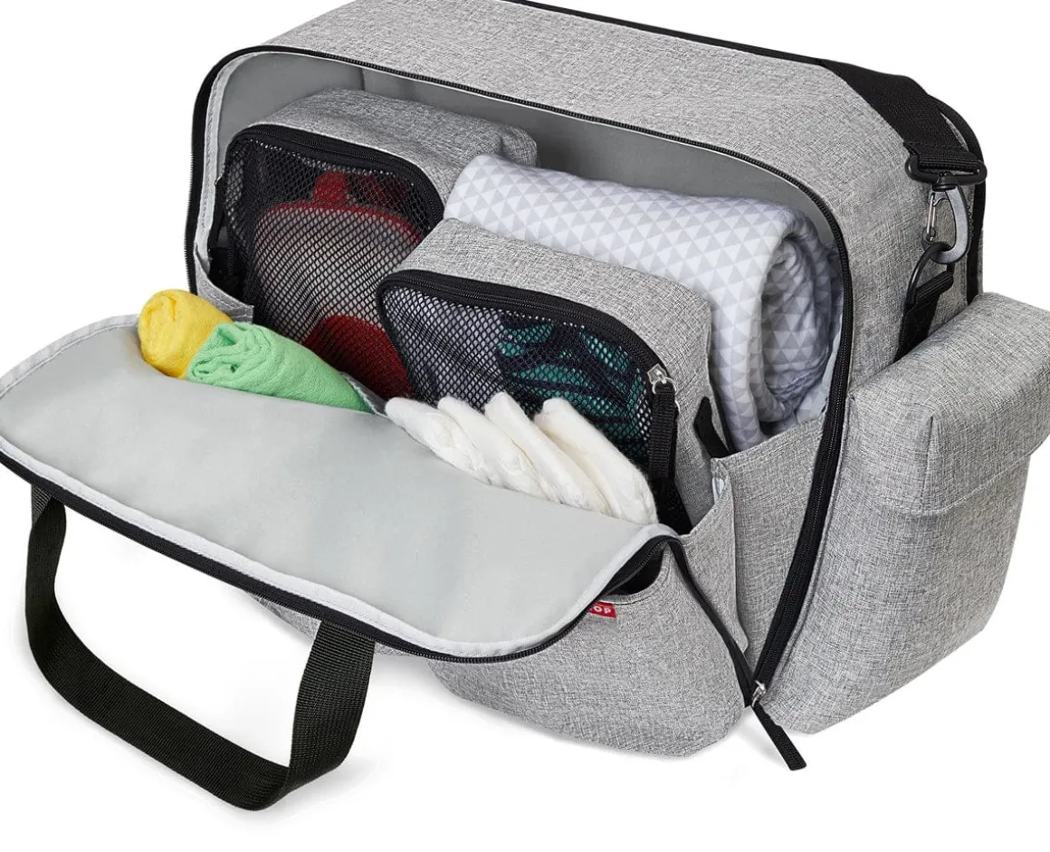 Skip Hop Duo Weekender Diaper Bag - Grey Melange