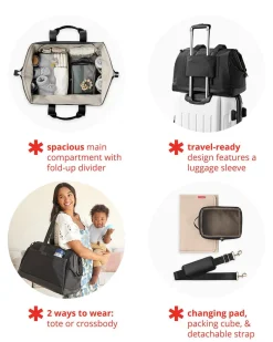Skip Hop Endless Weekender Diaper Bag - Black