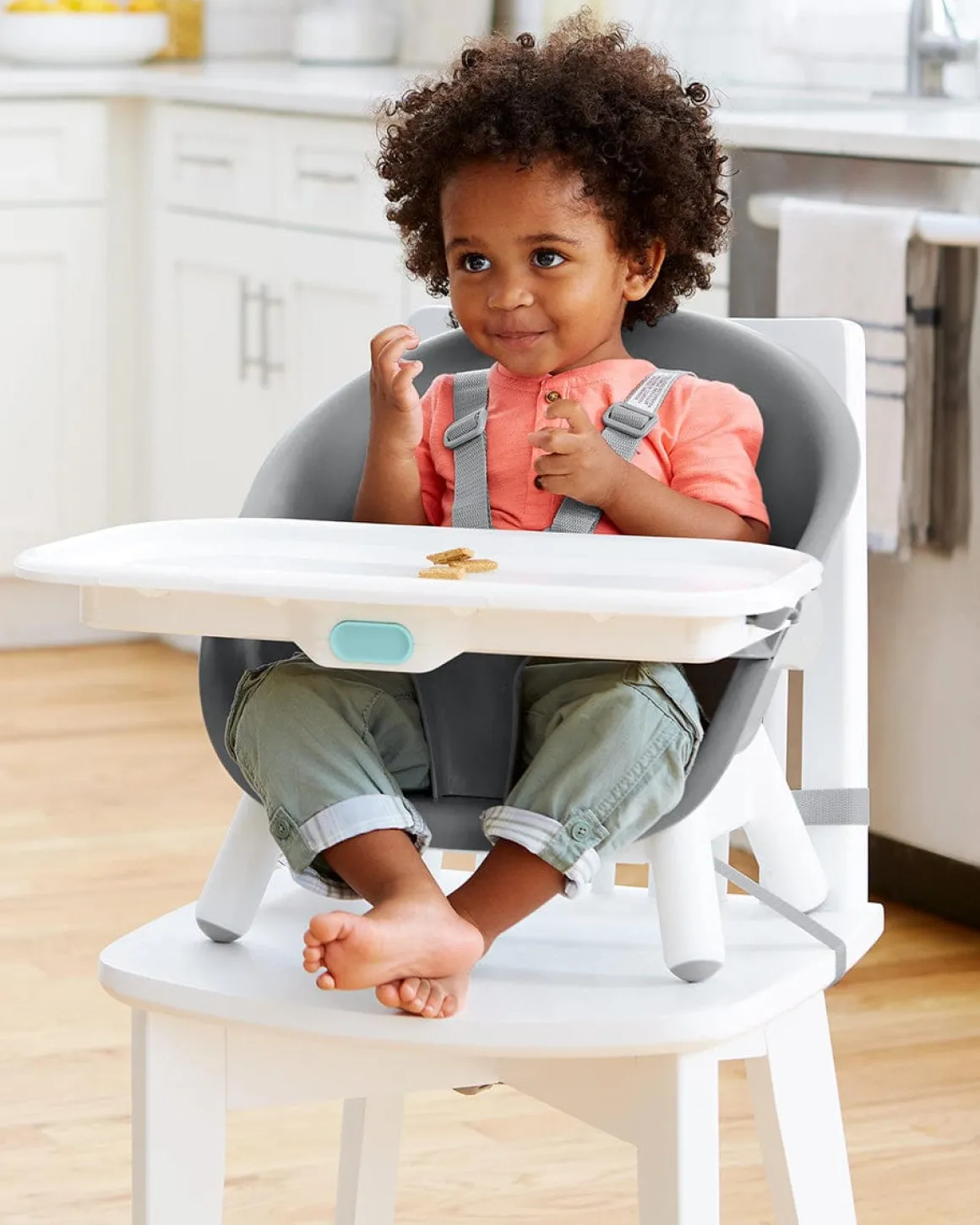 Skip Hop EON 4-in-1 High Chair - Grey / White