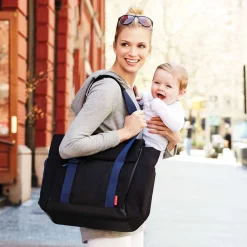 Skip Hop Fit All-Access Diaper Bag - Black/Cobalt