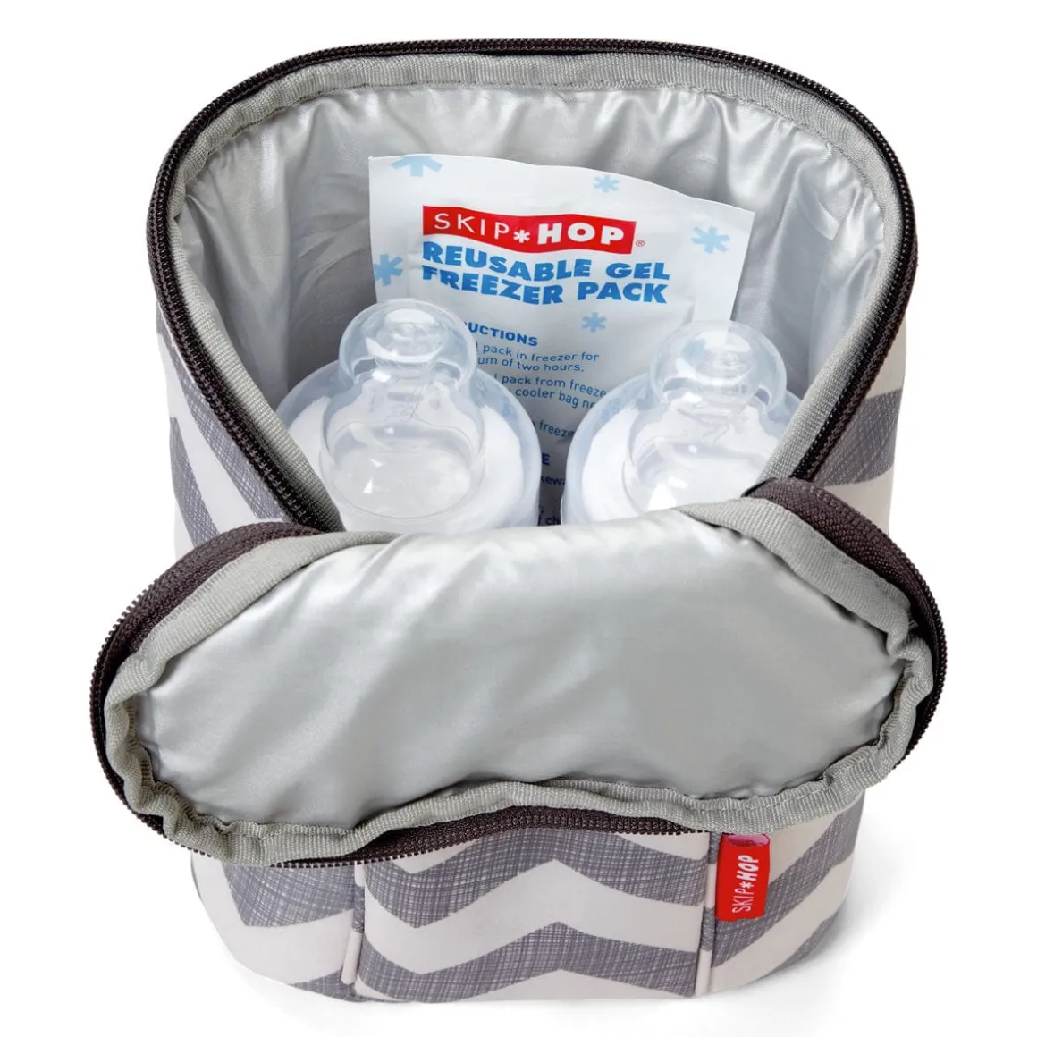 Skip Hop Grab & Go Double Bottle Bag - Black