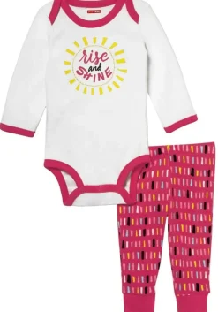 Skip Hop Long Sleeve Bodysuit & Pant Set, Rise & Shine - Confetti (6 Months)