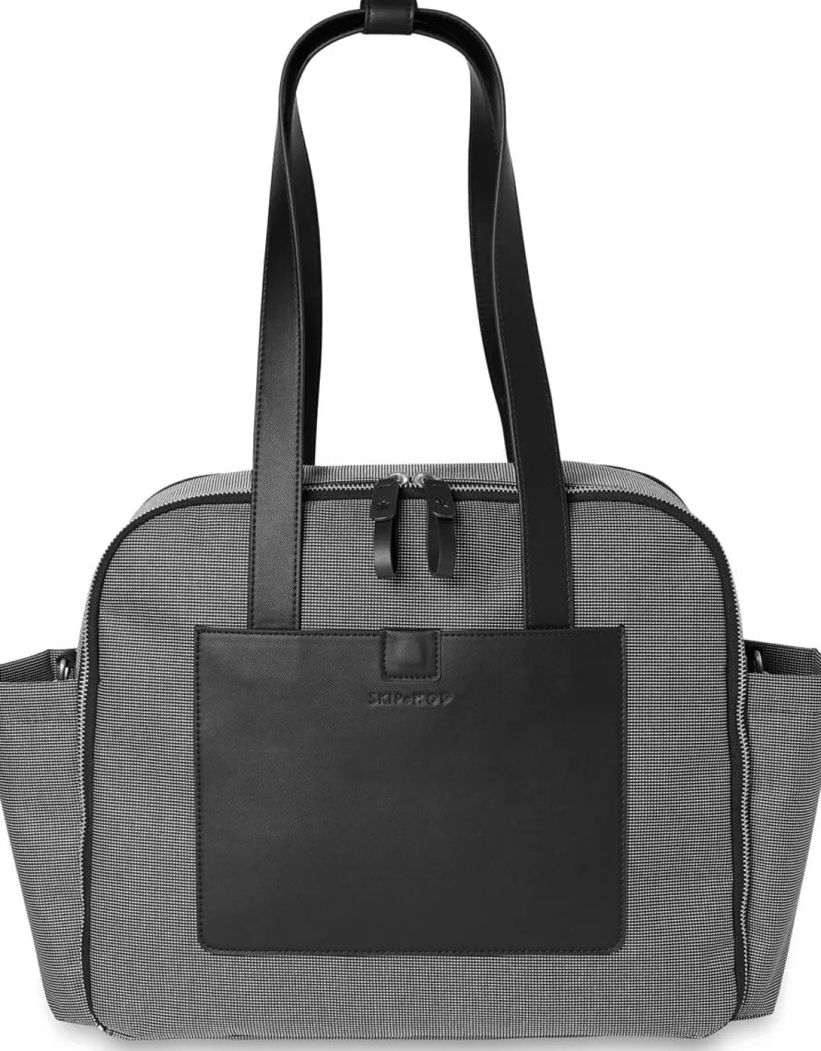 Skip Hop Madison Square Diaper Tote - Black/White Grid