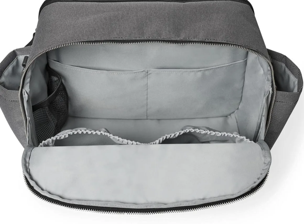 Skip Hop Madison Square Diaper Tote - Black/White Grid