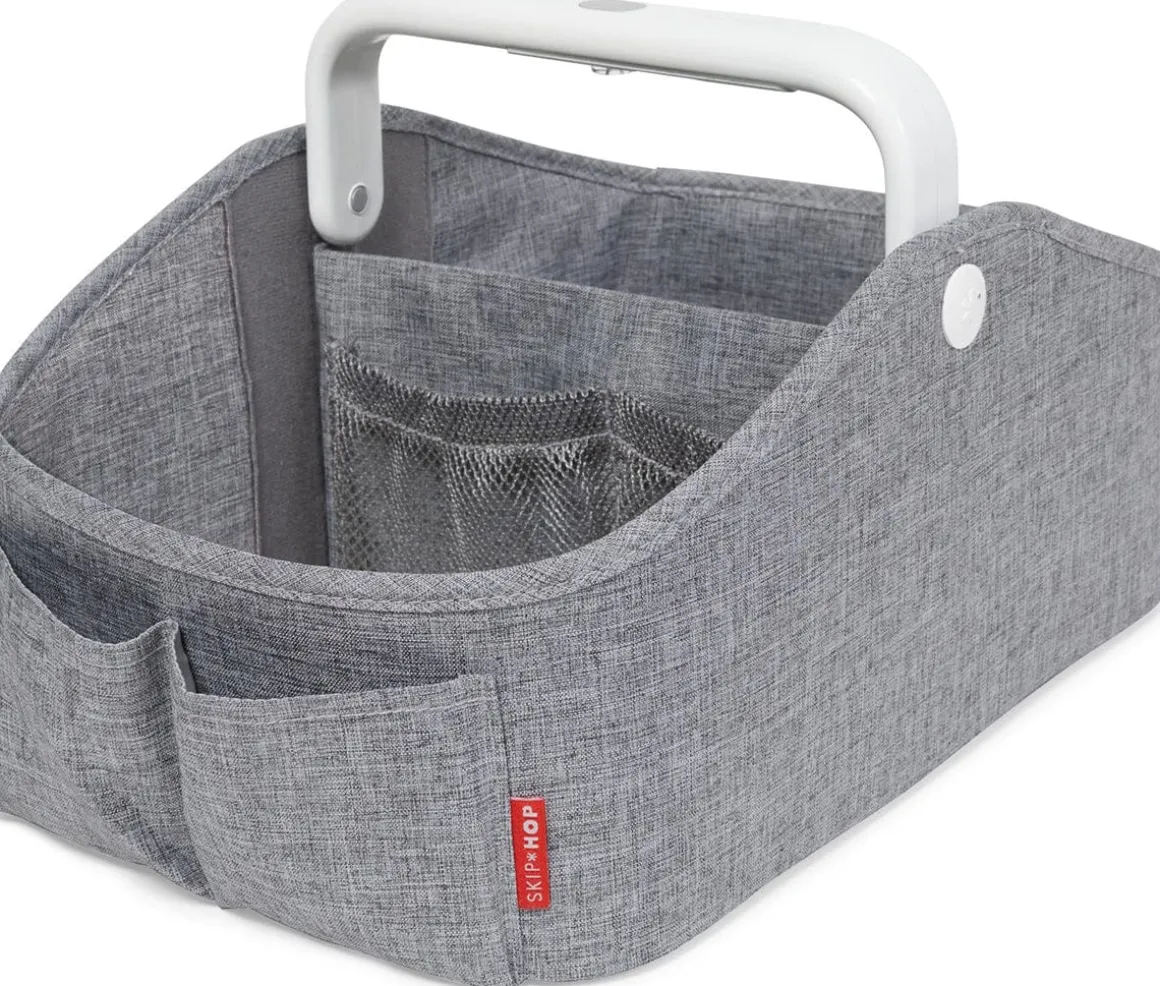 Skip Hop Nursery Style Light-Up Diaper Caddy - Grey