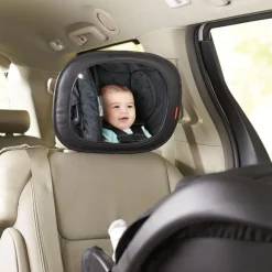 Skip Hop On The Go Style Driven Back Seat Vehicle Mirror - Tonal Chevron
