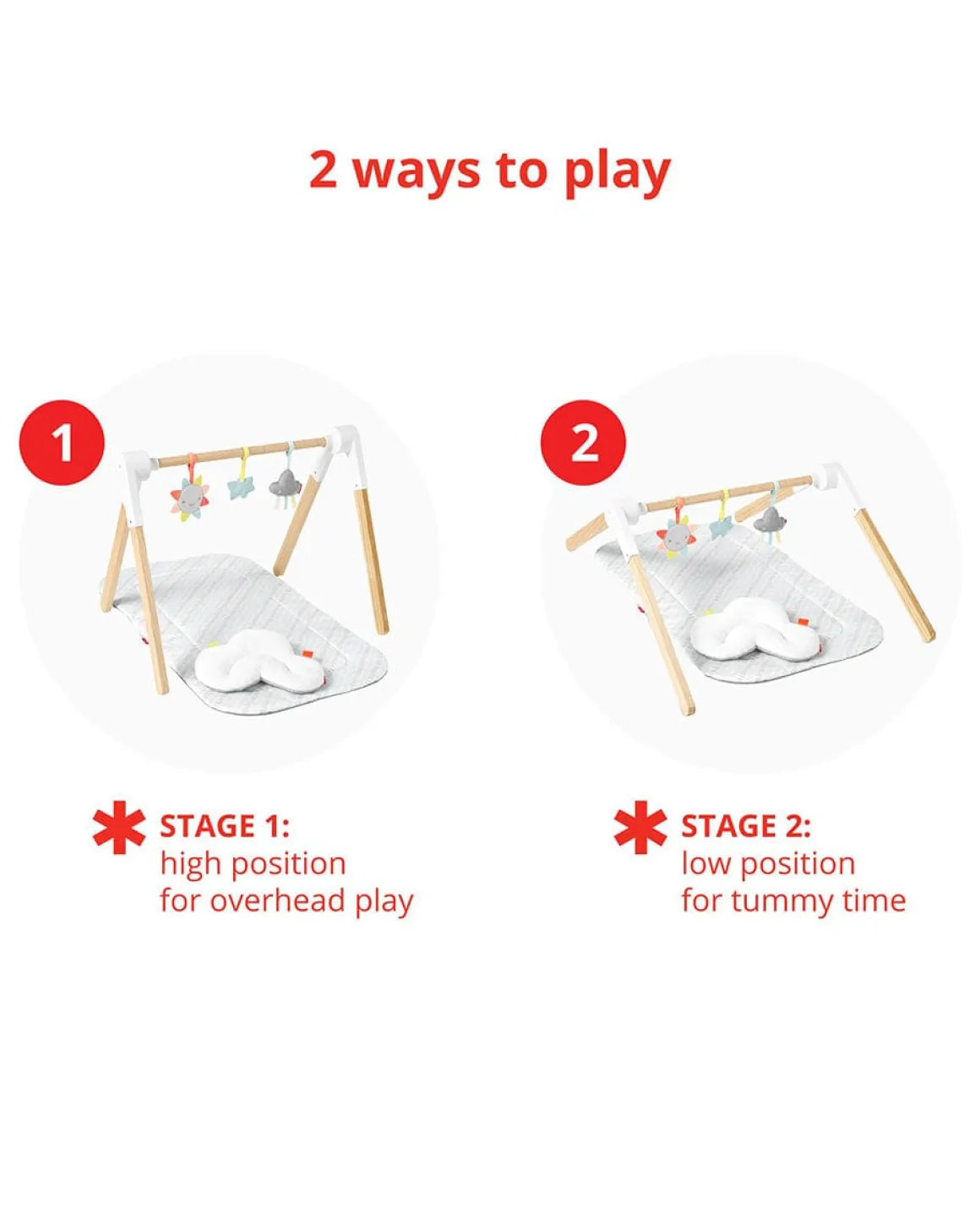 Skip Hop Silver Lining Cloud Wooden Activity Gym