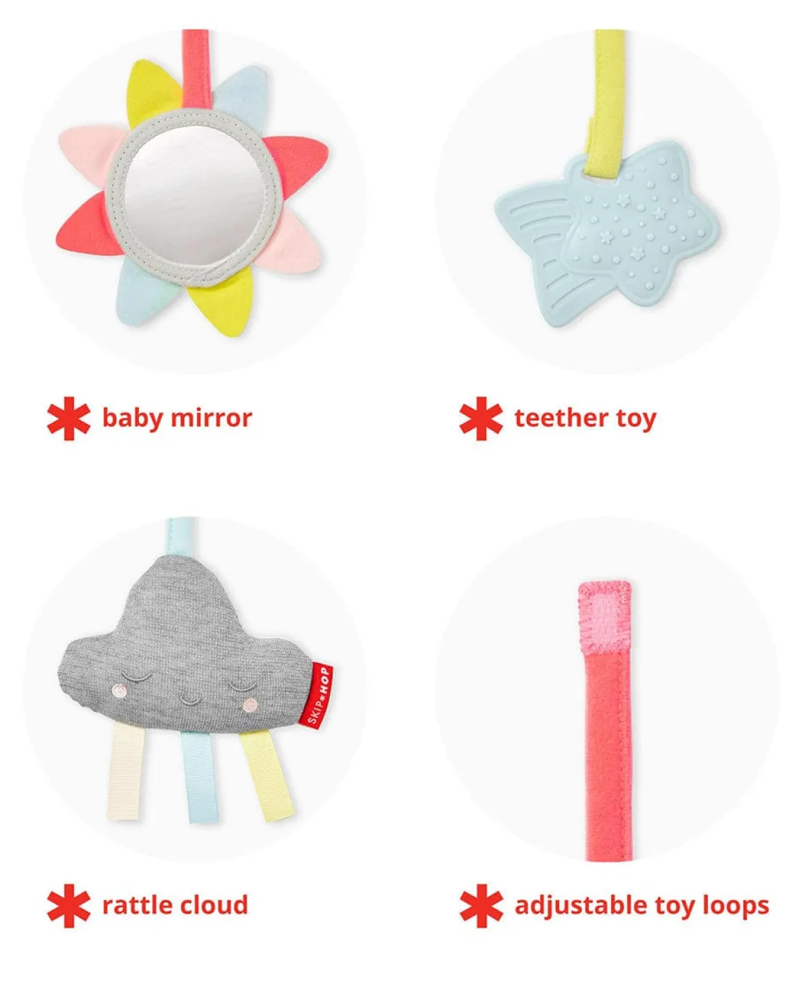 Skip Hop Silver Lining Cloud Wooden Activity Gym