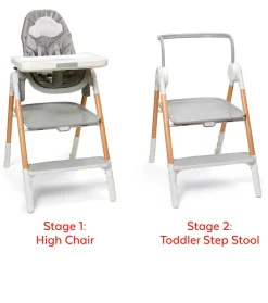 Skip Hop Sit-To-Step High Chair - Grey