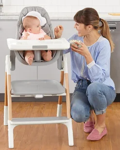 Skip Hop Sit-To-Step High Chair - Grey