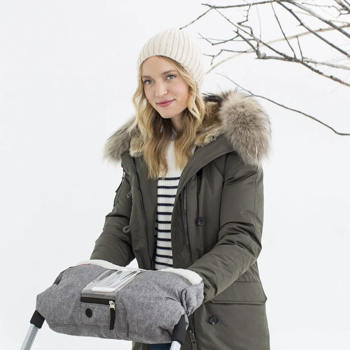 Skip Hop Stroll & Go On-Call Hand Muff - Heather Grey