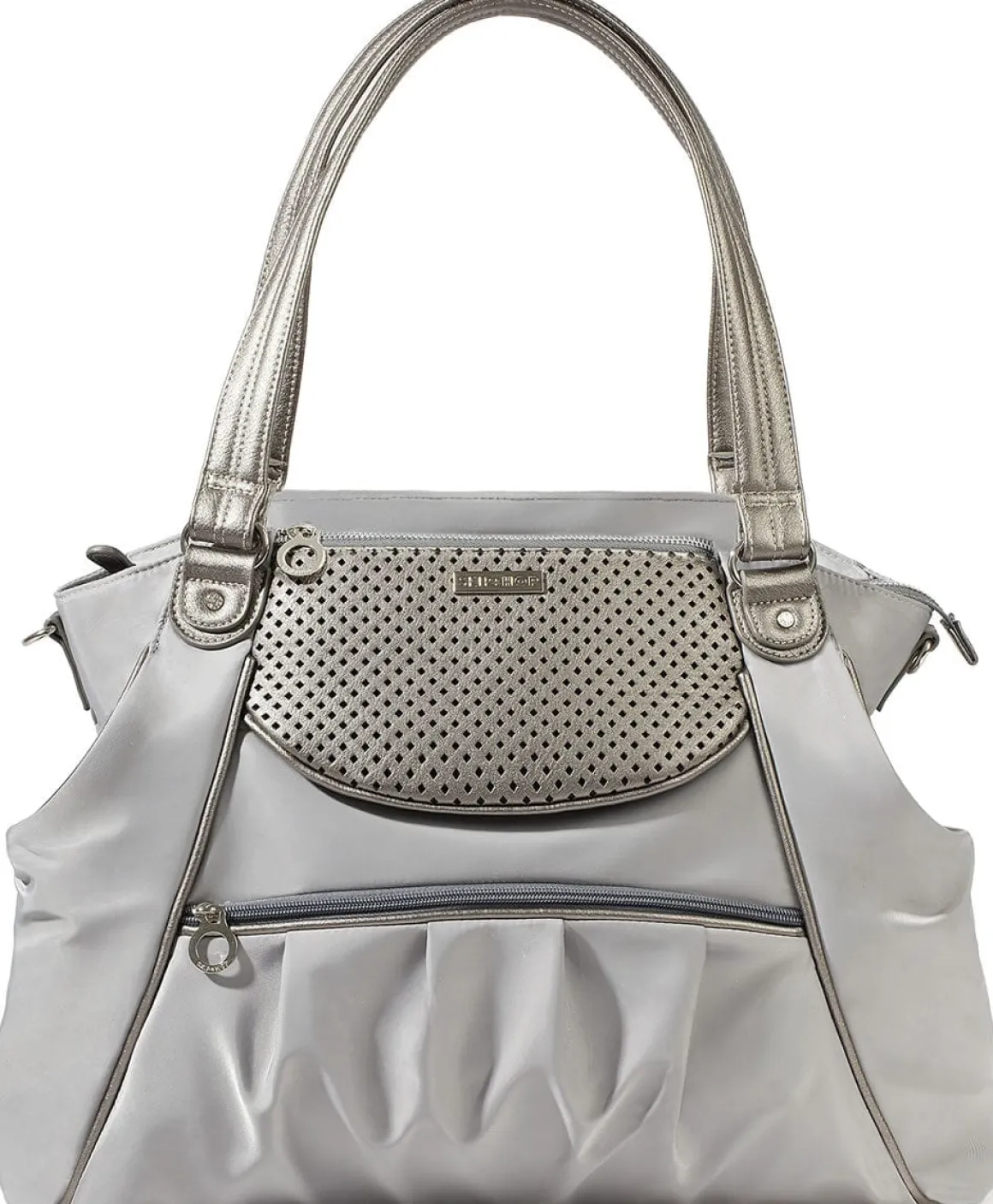 Skip Hop Studio Select Day-to-Night Diaper Satchel - Pewter