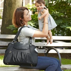 Skip Hop Studio Select Day-to-Night Diaper Satchel - Pewter