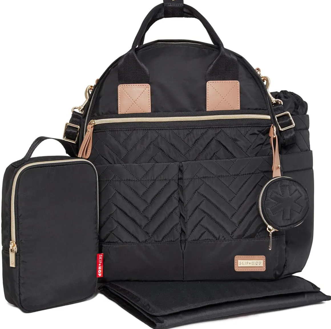 Skip Hop Suite 6-In-1 Diaper Backpack Set - Black