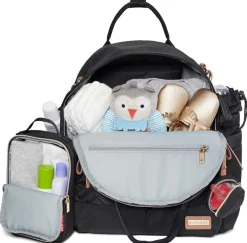 Skip Hop Suite 6-In-1 Diaper Backpack Set - Black