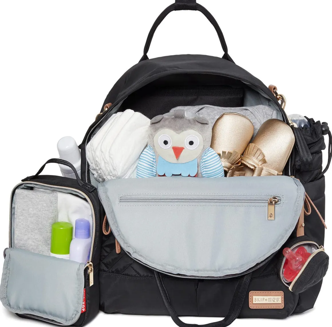Skip Hop Suite 6-In-1 Diaper Backpack Set - Black