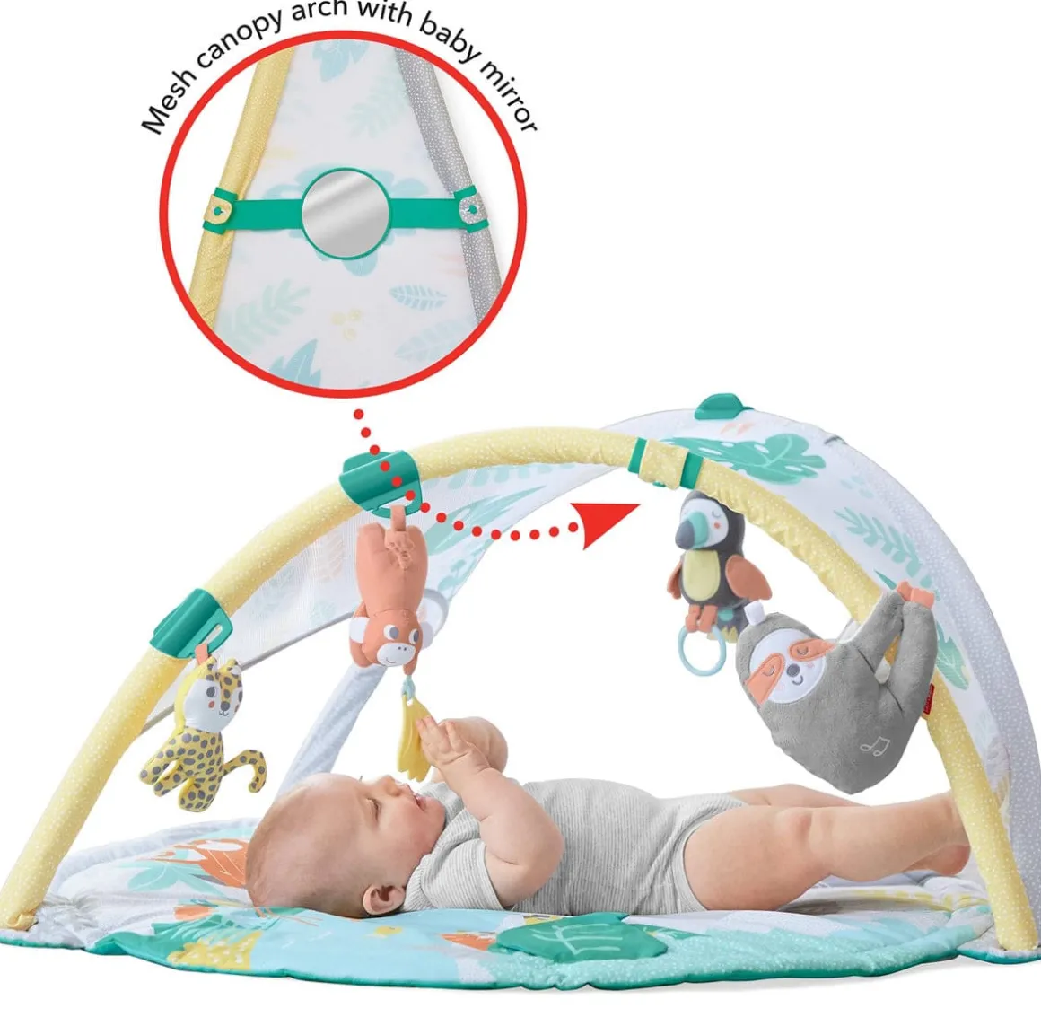 Skip Hop Tropical Paradise Activity Gym & Baby Soother