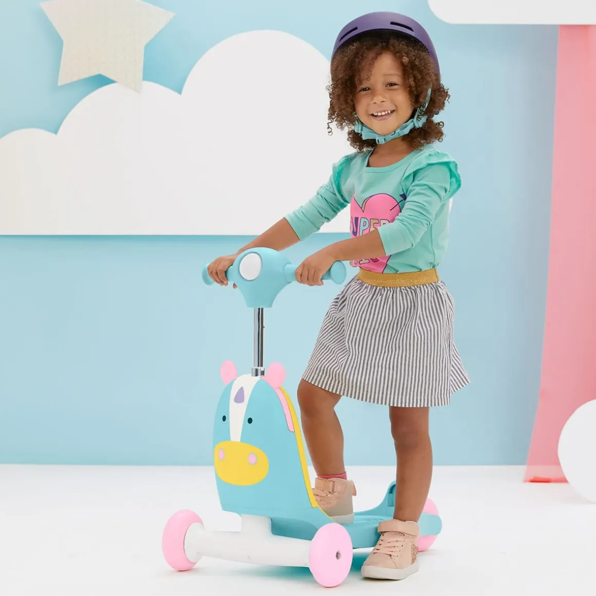 Skip Hop Zoo 3-in-1 Ride On Toy - Unicorn