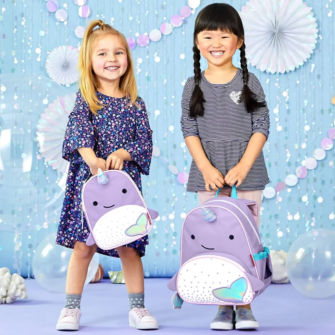 Skip Hop Zoo Pack Kid Backpack - Narwhal