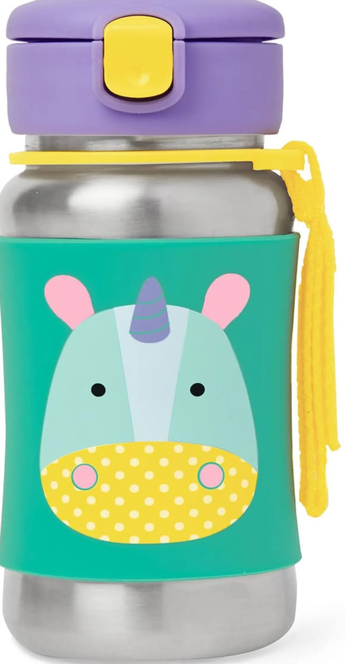 Skip Hop Zoo Stainless Steel Straw Bottle - Unicorn
