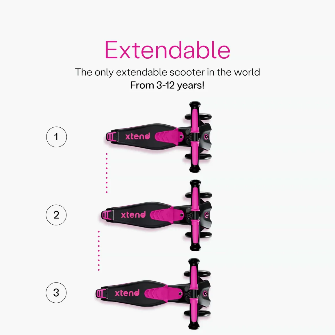 SmarTrike Xtend Ride On & Scooter - Fuchsia