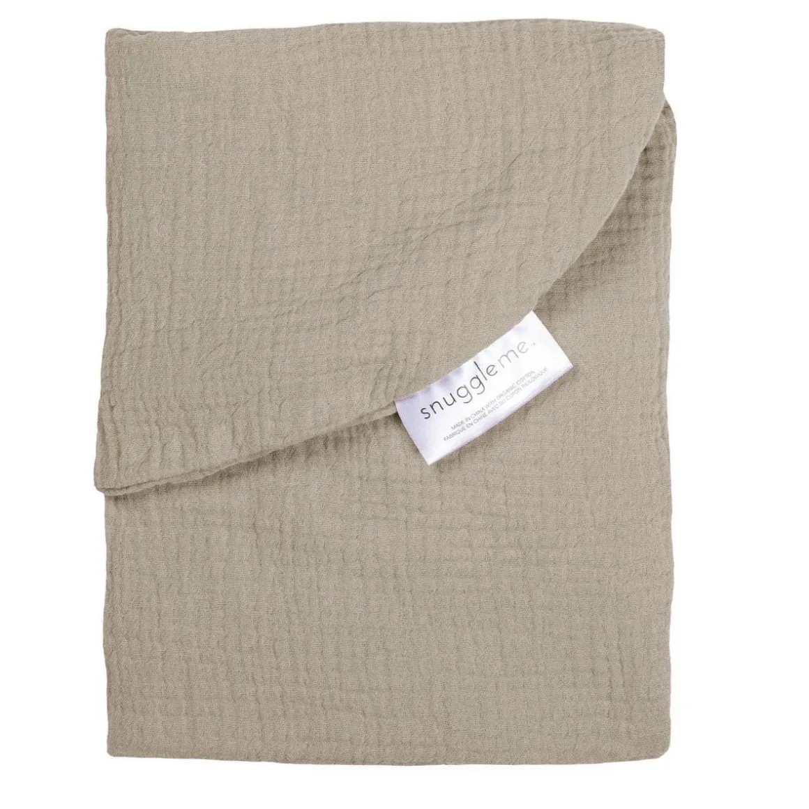 Snuggle Me Lounger Curve Muslin Cover - Birch