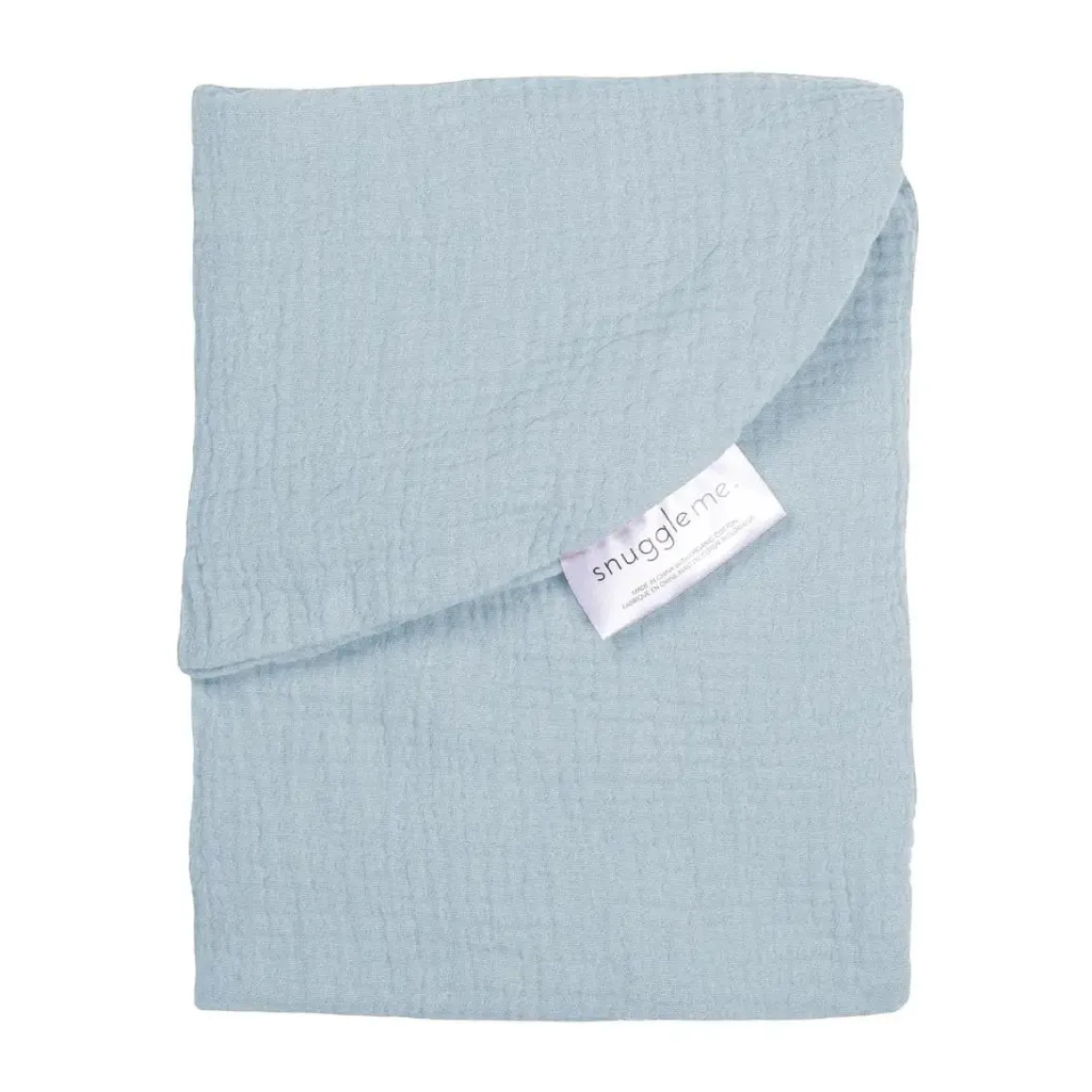 Snuggle Me Lounger Curve Muslin Cover - Bluebell