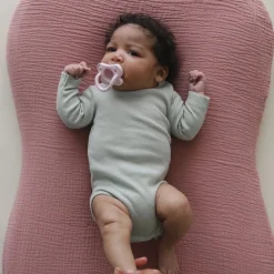 Snuggle Me Lounger Curve Muslin Cover - Gumdrop