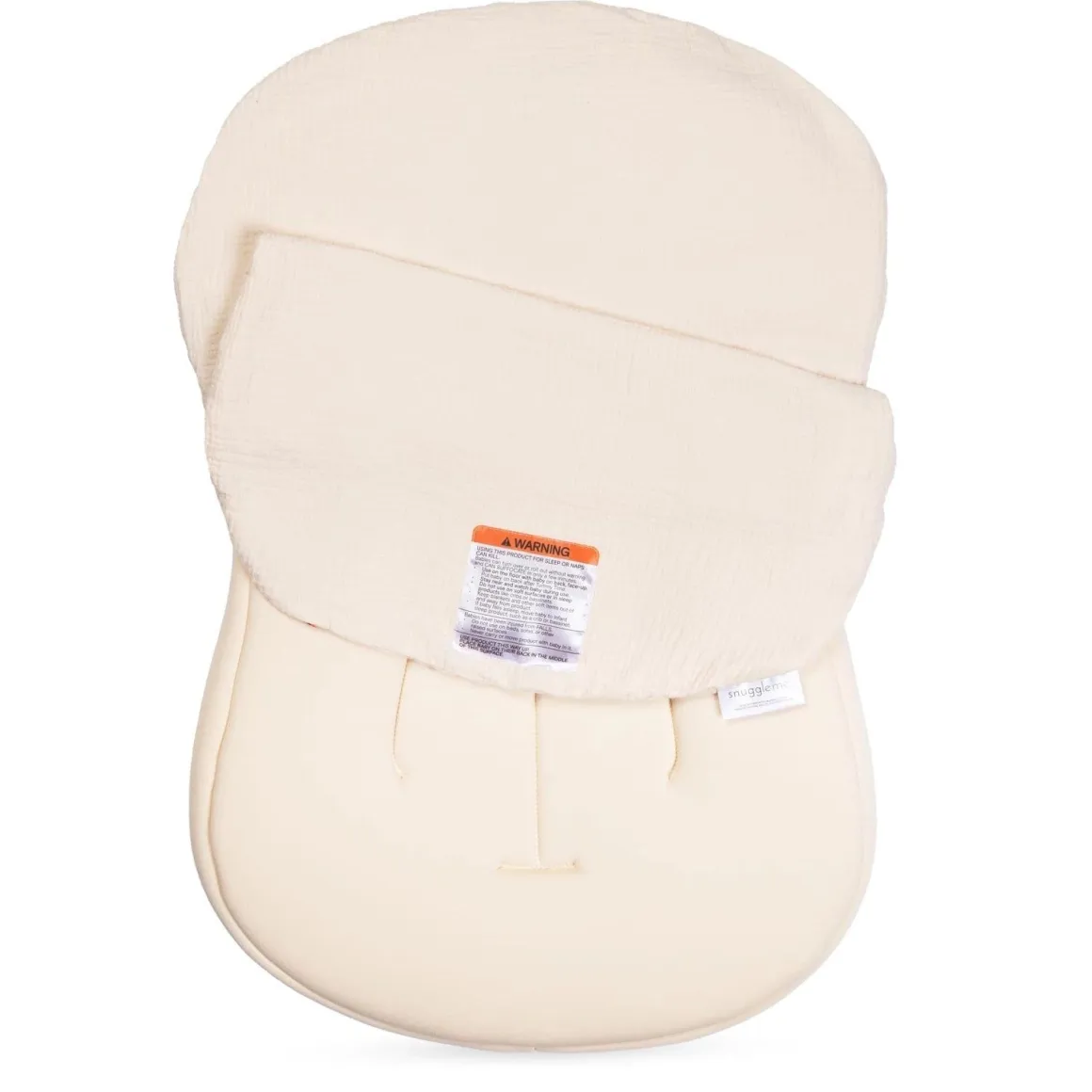 Snuggle Me Lounger Curve Muslin Cover - Natural