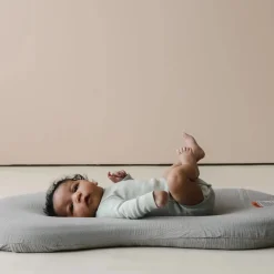 Snuggle Me Lounger Curve Muslin Cover - Stone