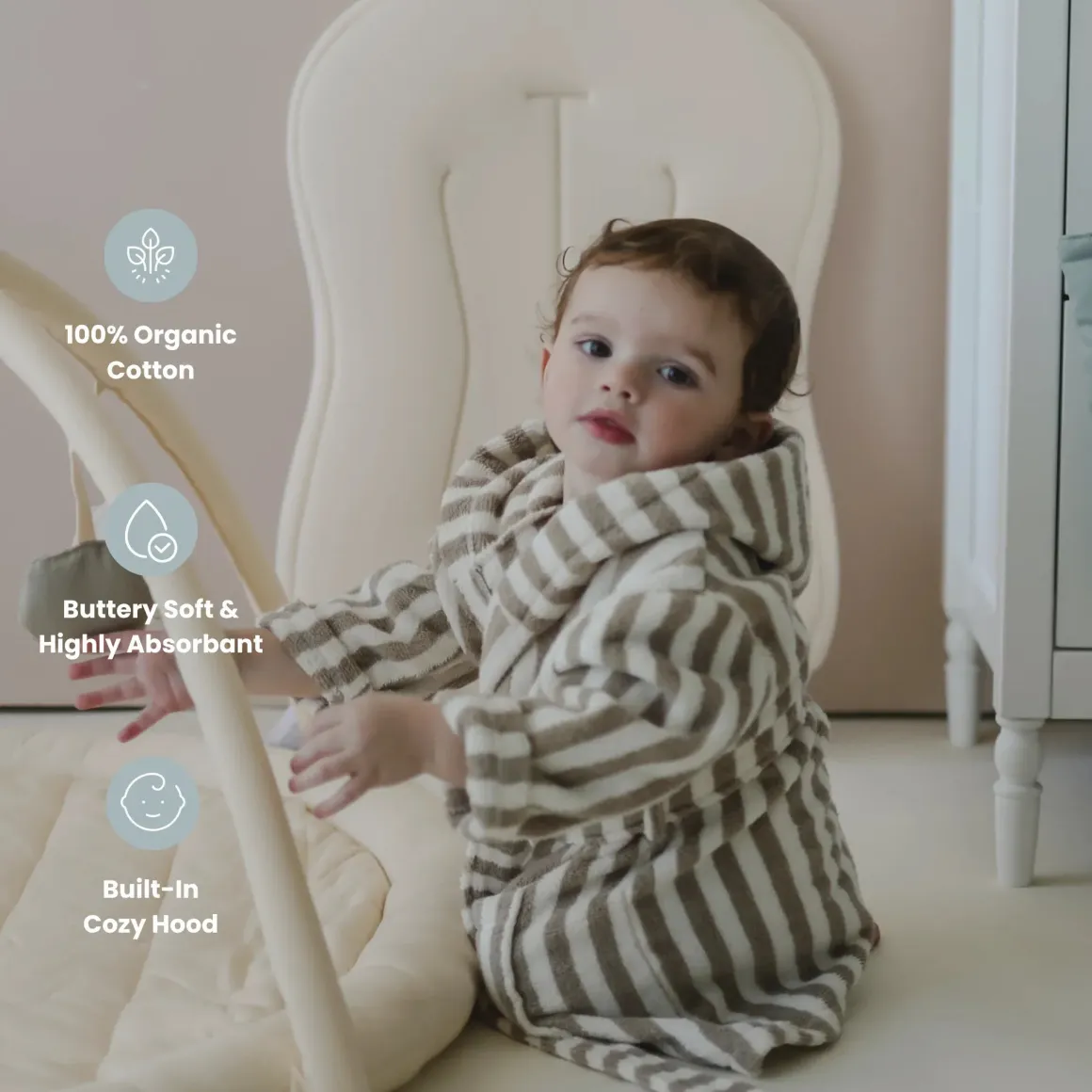 Snuggle Me Robe Towel - Birch