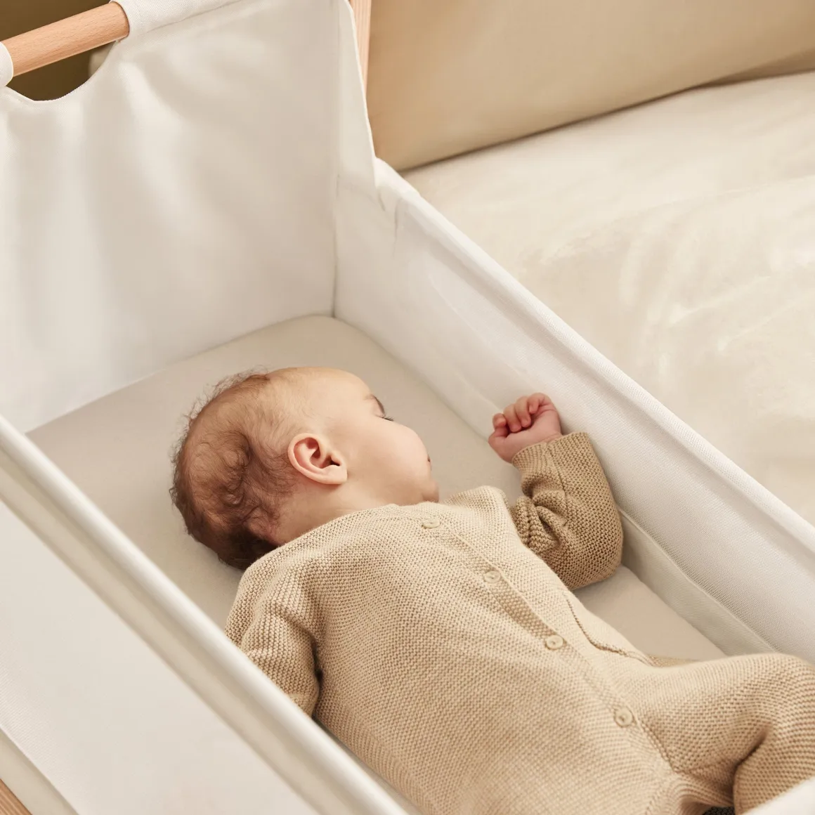 Snuz Bassinet Fitted Sheets, 2 Pack - Cashmere