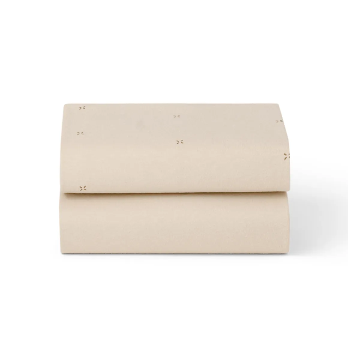 Snuz Bassinet Fitted Sheets, 2 Pack - Cashmere/Cross
