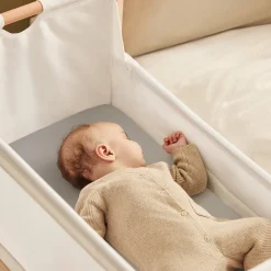 Snuz Bassinet Fitted Sheets, 2 Pack - Grey
