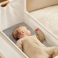 Snuz Bassinet Fitted Sheets, 2 Pack - Grey/Star
