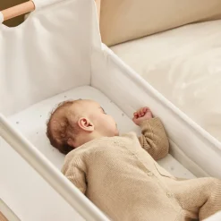 Snuz Bassinet Fitted Sheets, 2 Pack - White/Star
