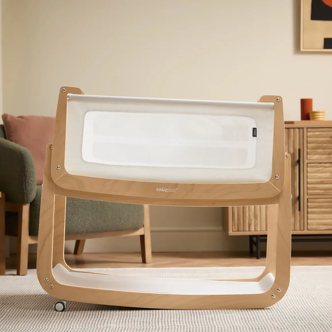 Snuz SnuzPod 5 Bedside Bassinet - Natural