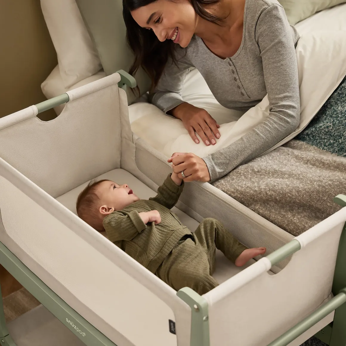 Snuz SnuzPod 5 Bedside Bassinet - Sage