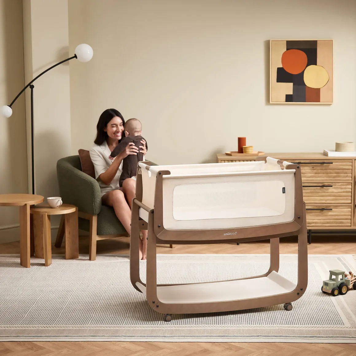 Snuz SnuzPod 5 Bedside Bassinet - Walnut