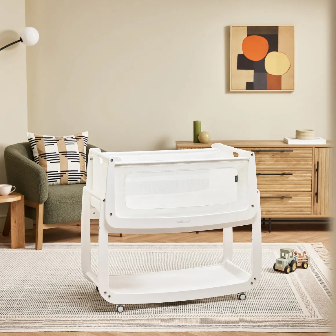 Snuz SnuzPod 5 Bedside Bassinet - White
