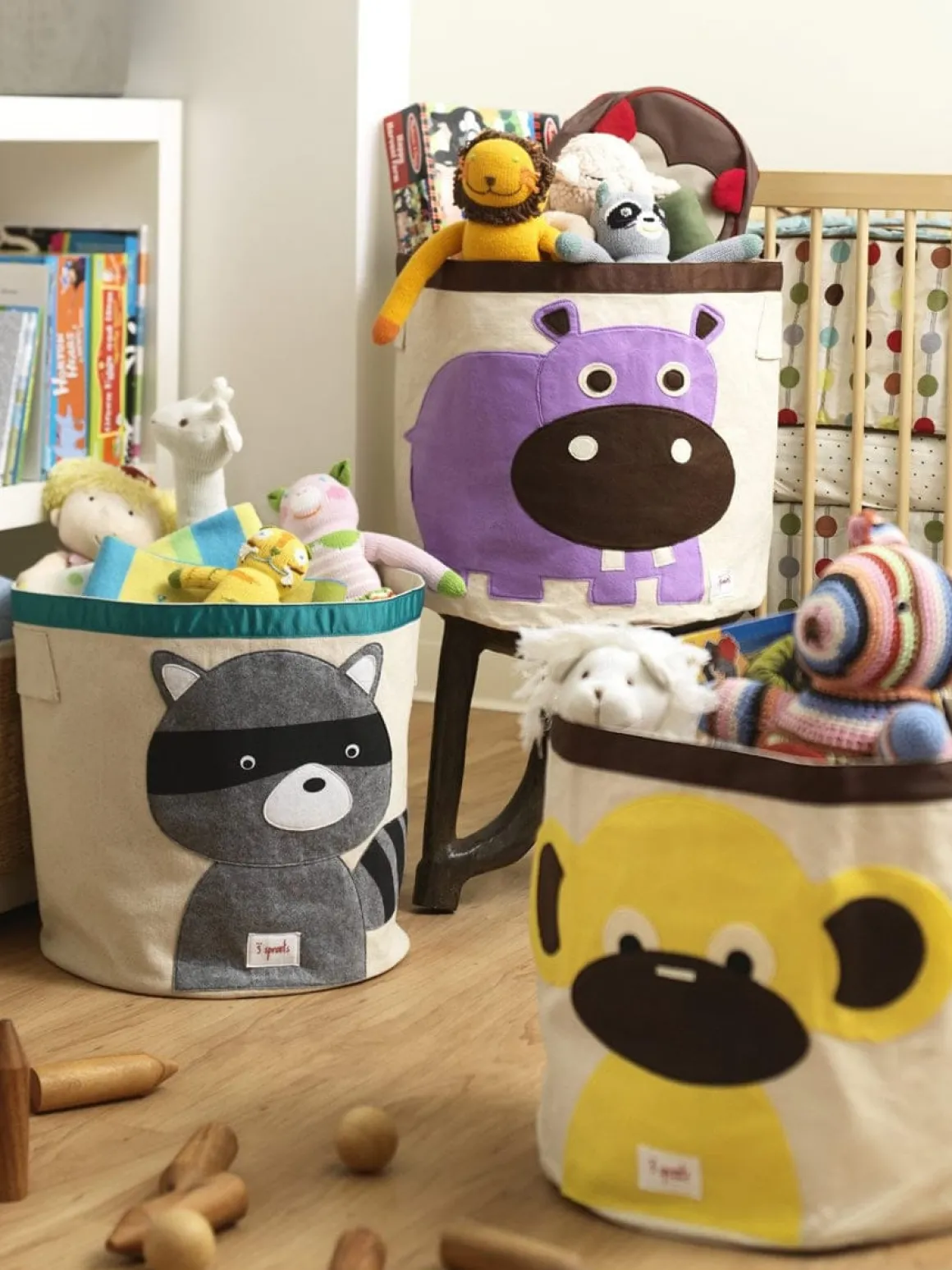 3 Sprouts Storage Bin - Raccoon Grey