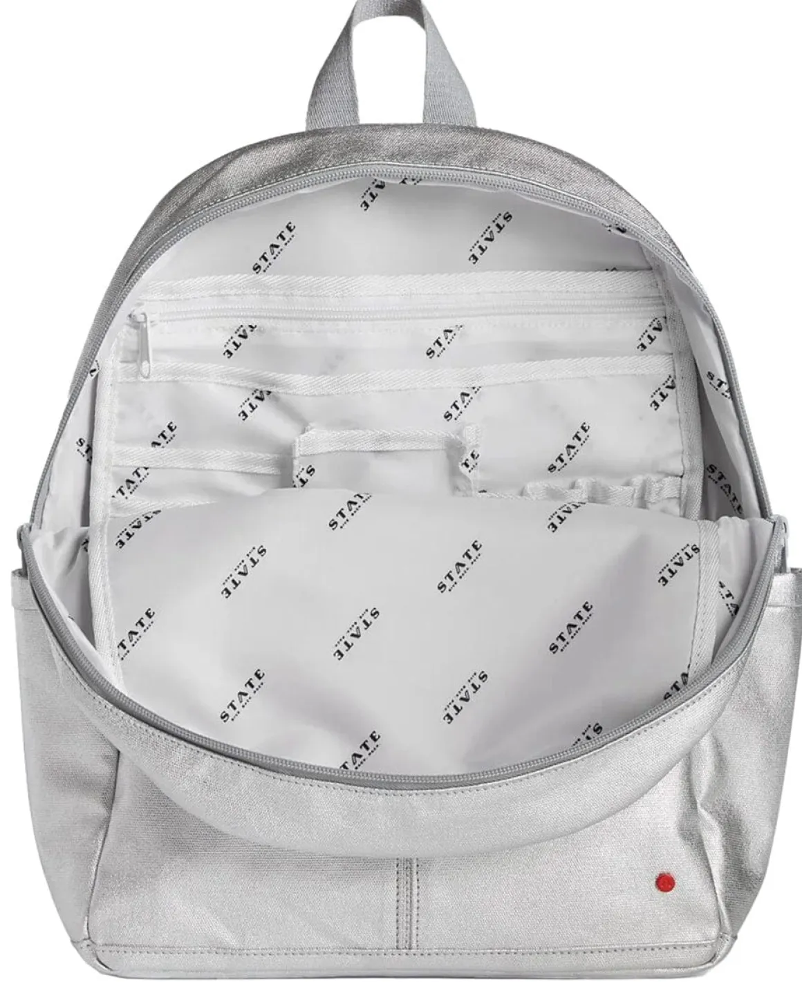 State Bags Kane Kids Backpack - Metallic Silver